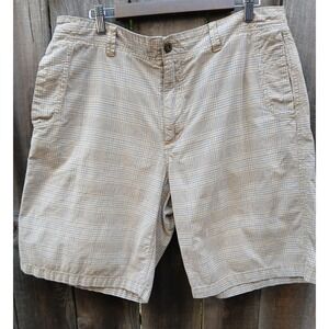 Y2K VTG Old Navy Shorts‎ Size 36 Brown Plaid Skater